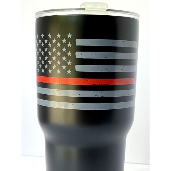 Thin Red Line Fire Department American Flag 30 oz Insulated Mug - Picture 8 of 8